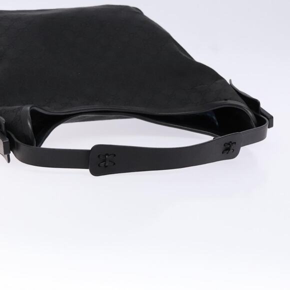 GUCCI GG Canvas Shoulder Bag Black Silver - Picture 7 of 16